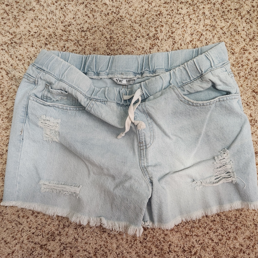 YMI Blue Jean Shorts Distressed Cut-Off Style